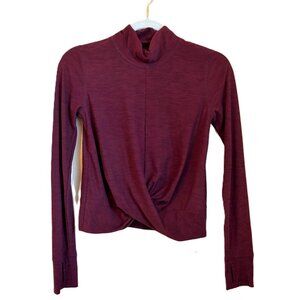 Old Navy Active Breathe ON Long Sleeve Twist-Front Crop Top – Size XS